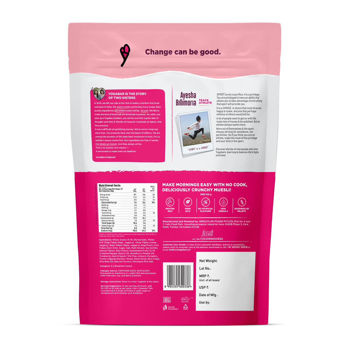 Fruits, Nuts & Seeds Muesli - Wheat-Free with Real Strawberry