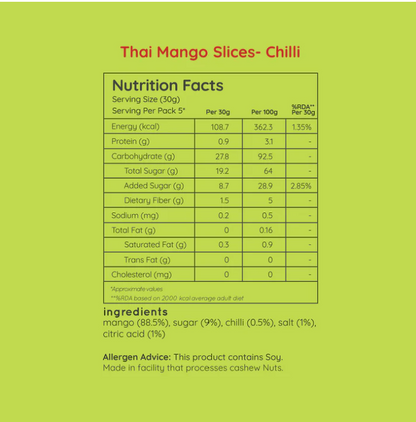 Thai Mango Slices - Chili
