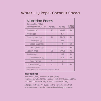 Water Lily Pops - 50g